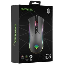 INCA IMG-GT19 Ratón Gaming 4800 DPI, RGB, 7 Botones, USB, Negro