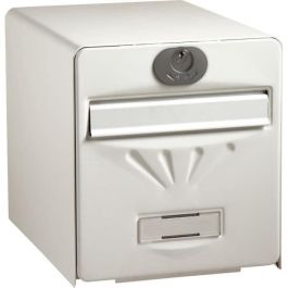BURG WACHTER Buzón costero en acero galvanizado - 2 puertas - Blanco
