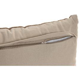 DKD Home Decor Cojín Tradicional de Algodón y Velvet Marrón Negro 30 x 50 cm (2 Unidades)