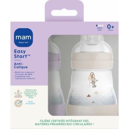 MAM MAM9001616836510 Set de 2 Biberones Easy Start Anticólico 160 ml Tetina Flujo 1 Lila y Arena Precio: 32.79000054. SKU: B1DR83SZY7