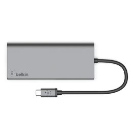 Belkin Adaptador Usb-C 5En1 Ethernet, Usb-C, Usb-A, Hdmi, Sd Gris