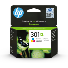 HP Envy 5530, Deskjet 1010,1510 Cartucho Tricolor nº301XL 6ml Precio: 47.49999958. SKU: S5600473