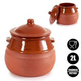 Puchero de barro refractario La Dehesa 2 L, 19x20.5x18 cm, color miel (4 Unidades) Puchero de barro refractario La Dehesa 2 L, 19x20.5x18 cm, color miel (4 Unidades)