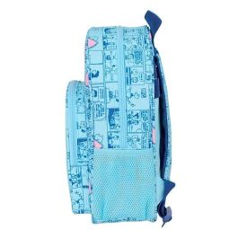 Mochila Escolar Snoopy Love Azul claro 26 x 34 x 11 cm