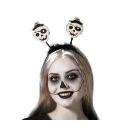Halloween Diadema Accesorio de Fiesta Negro con Calaveras Blancas para Disfraz de Bruja o Catrina Precio: 1.6335. SKU: B17RHLCJSC