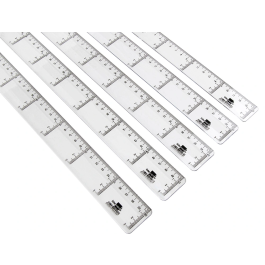 Liderpapel Regla Plástico Transparente 30 cm