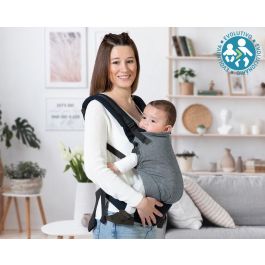 KioKids Portabebés Ergonómico Evolutivo Ajustable con Velcro para Bebés desde 0 Meses - Posición Fisiológica M Ranita - Negro Precio: 34.59000017. SKU: B15ZEZ7RW4