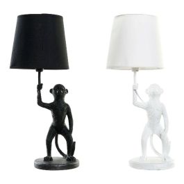 Lampara Sobremesa Colonial DKD Home Decor Blanco Negro 20 x 45 x 20 cm (2 Unidades) Precio: 51.59000044. SKU: B14HMER27M