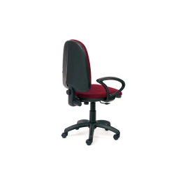 Rocada Silla de Oficina Giratoria con Brazos, Burdeos, Base 610 mm, Respaldo 490 mm x 420 mm
