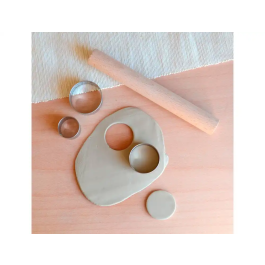 Sio-2 Cortadores Metálicos SIO-2 para Cerámica y Arcilla - Set de 3 Piezas Redondas - Herramientas para Manualidades y Modelado