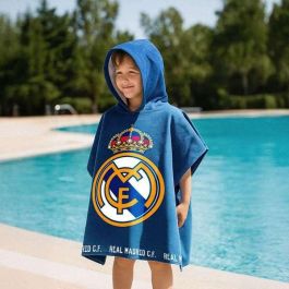 Cerdá Poncho Microfibra Real Madrid 55.0 x 77.0 x 1.0 cm Blue