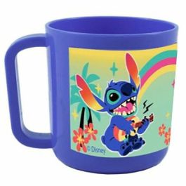 Fun House FUN3524550064758 Vajilla STITCH AND ANGEL con Vaso, Plato Ø22 cm y Ø16 cm, Cubiertos, Botella de Agua y Caja de Aperitivos