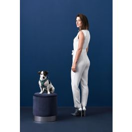 Hunter Arnés Hilo Comfort XXS-XS Cuello 30-35 cm Pecho 33-36 cm Azul Malla 3D Reflectante Transpirable para Perro