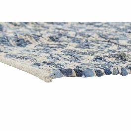 Alfombra Boho DKD Home Decor Azul Blanco 180 x 1 x 120 cm Alfombra Boho DKD Home Decor Azul Blanco 180 x 1 x 120 cm