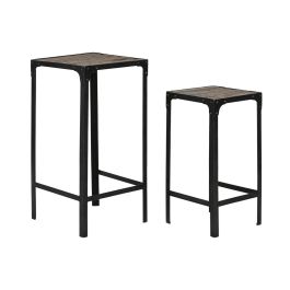 Mesita Auxiliar Item Home DKD Home Decor Natural Negro 38 x 75 x 38 cm Set de 2 Precio: 127.59000001. SKU: B13AA3D5FH