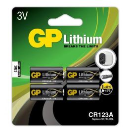 GP Lithium CR123A, 4-pack GP Lithium CR123A, 4-pack