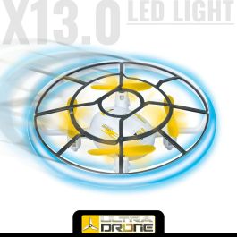 Mondo Motors Ultradrone X13 Dron Radiocontrolado con Luces LED, 13cm de diámetro Mondo Motors Ultradrone X13 Dron Radiocontrolado con Luces LED, 13cm de diámetro
