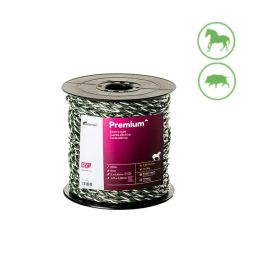 Pastormatic Cuerda conductora 5 mm 200 m - 3 cords (0,40mm acero inox.) 120 cords (0,38mm) - Resistencia 1,60 ohm, Carga rotura 310 kg Precio: 48.50000045. SKU: S7917629