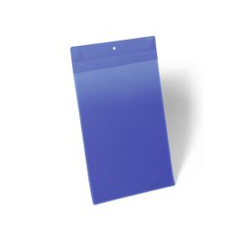 Funda Durable Magnetica 210x297 mm Plastico Azul Ventana Transparente Pack De 10 Unidades