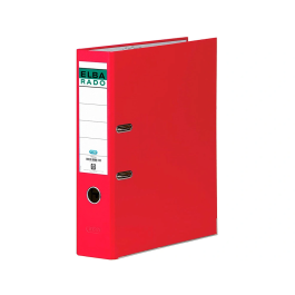 Elba Archivador de Palanca DIN A4 Lomo 80 mm Rojo Carton Forrado