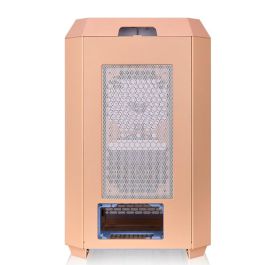 Thermaltake Tower 300 Peach Fuzz Micro Torre para PC Color Durazno, Soporte Ventiladores 120/140mm y Discos Duros 2.5/3.5 Pulgadas