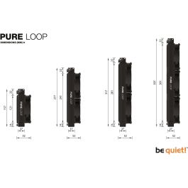 be quiet! PURE LOOP 120mm Refrigeración Líquida para Procesador con Ventilador de 12 cm Negro