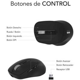 SUBBLIM COMFORT ERGO DUAL MOUSE BATTERY BLACK