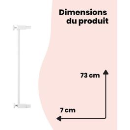 Safety 1st Extensión de Barrera de Seguridad para Niños 7 cm compatible con Easy Close Metal, Easy Close Wood y Auto-Close - Blanco Safety 1st Extensión de Barrera de Seguridad para Niños 7 cm compatible con Easy Close Metal, Easy Close Wood y Auto-Close - Blanco