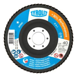 Tyrolit 27cla Disco de láminas ø125x22,23 za40q-b para Acero e Inoxidable