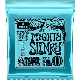 ERNIEBALL 8.5-40 Cuerdas Eléctricas Mighty Slinky Tripack (3) Calibres .0085, .011, .015, .022w, .030, .040 Precio: 20.50000029. SKU: B1GJZ65P5C