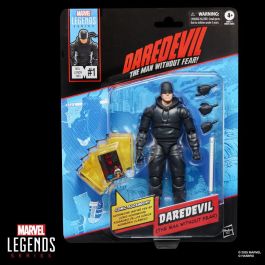 HASBRO Figura Daredevil Marvel Legends Series The Man Without Fear 15cm Articulada con 5 Accesorios y Bastón de Combate