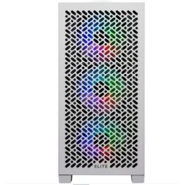 Cooler Master E302-WGNN-S00 Caja PC Elite 302 Blanca Mini Tower con 3 Ventiladores ARGB, USB-C, ATX, Ventana Lateral