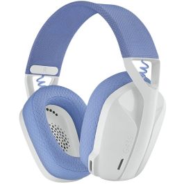 Logitech Auriculares G435 Gaming Inalámbricos Bluetooth/LIGHTSPEED, Sonido Envolvente, Micrófono Integrado, Blanco