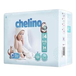 Chelino Pañal T4 9-15 kg 34 uds Ergonómico Anti Fugas Precio: 12.50000059. SKU: S4604300