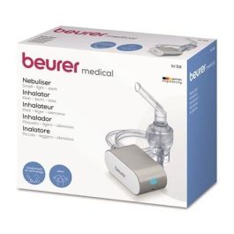 Beurer Inhalador IH-58 con Tecnología de Aire Comprimido, Ideal para Asma y Vías Respiratorias, Incluye Accesorios para Adultos y Niños