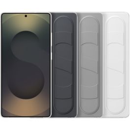 Samsung EF-GS938CBEGWW Funda Standing Grip para Galaxy S25 Ultra, Silicona Negra con Soporte, Resistente a Golpes y Rayones