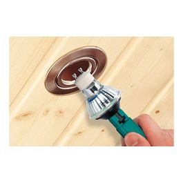 Wolfcraft Ventosa para extraer bombillas dicroicas GU10 y MR16