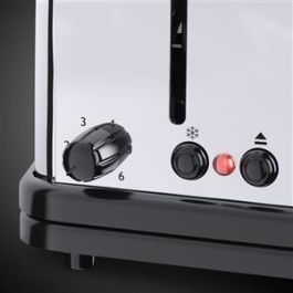 Russell Hobbs 23510-56 Tostador con Ranura Alargada Victory, Regulador de Tueste, Apto para Pan Congelado, Bandeja Recogemigas