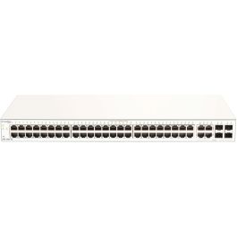 D-Link DBS-2000-52 Nuclias Switch Gigabit Layer2 Gestionado 52 Puertos (48x 10/100/1000 + 4 Combo SFP) Montaje en rack