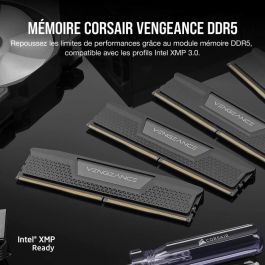 Memoria RAM - CORSAIR - Vengeance DDR5 RAM 64GB (2x32GB) 6400MHz CL32 Compatible con Intel XMP iCUE - Negro (CMK64GX5M2B6400C32) Memoria RAM - CORSAIR - Vengeance DDR5 RAM 64GB (2x32GB) 6400MHz CL32 Compatible con Intel XMP iCUE - Negro (CMK64GX5M2B6400C32)
