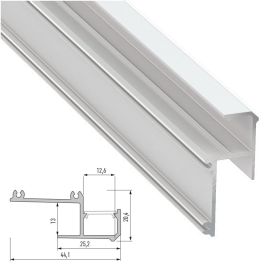 Profile Aluminium IPA12 Perfil de Aluminio 2,02M