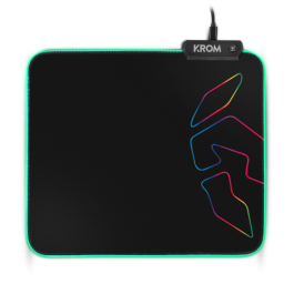 Alfombrilla Gaming con Iluminación LED Krom NXKROMKNTRGB