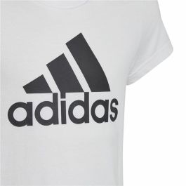 Camiseta de Manga Corta Infantil Adidas Essentials Blanco
