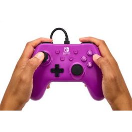 Power A Mando con Cable Nintendo Switch Grape Morado NSGP0143-01