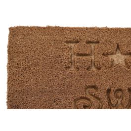 DKD Home Decor Felpudo Marron Coco Goma 45 x 75 cm (2 Unidades) 2.3 cm