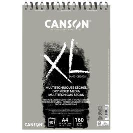 Bloc De Dibujo Canson Xl Sand Con Espiral Liso Color Gris A4 160G 40H (Set de 5) Precio: 40.50000032. SKU: S8403214