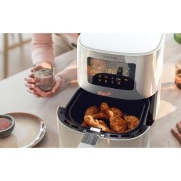 Philips Airfryer Essential Compact Digital HD9252/00, freidora libre de aceite, 0.8 kg, tecnología de aire rápido, 7 preescionientes, blanco