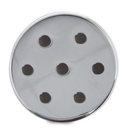 Rosetón Metálico Plateado Ø 100Mm - 7 Agujeros [AM-AR092]