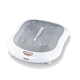 Beurer FM-60 Aparato de Masaje para Pies Shiatsu con 18 Cabezales, Función de Calor y Ajustable