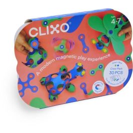 Juego de construcción magnético - GIPSY TOYS - Crew Pack CLIXO - 30 piezas - Flexible - Resistente Juego de construcción magnético - GIPSY TOYS - Crew Pack CLIXO - 30 piezas - Flexible - Resistente